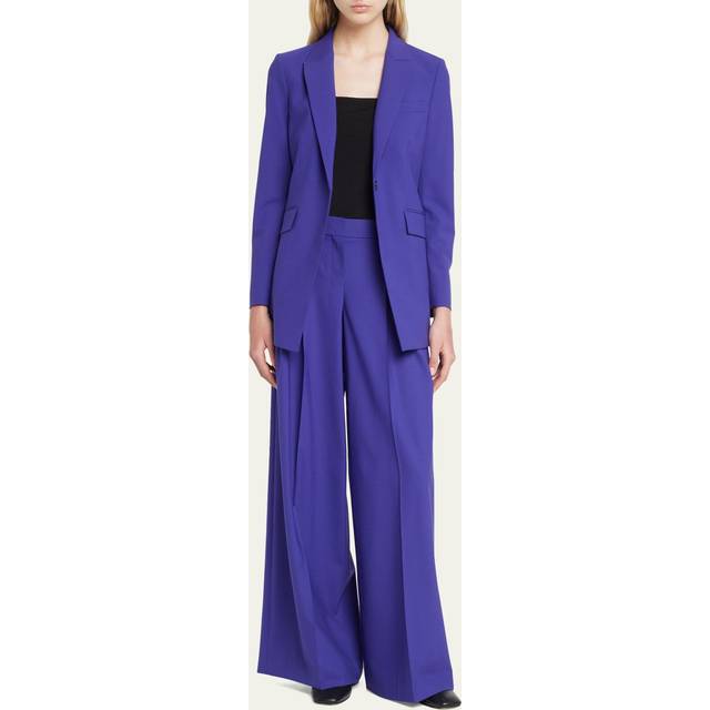 Wool Low-waisted Pants with Pleats size 8 (8)