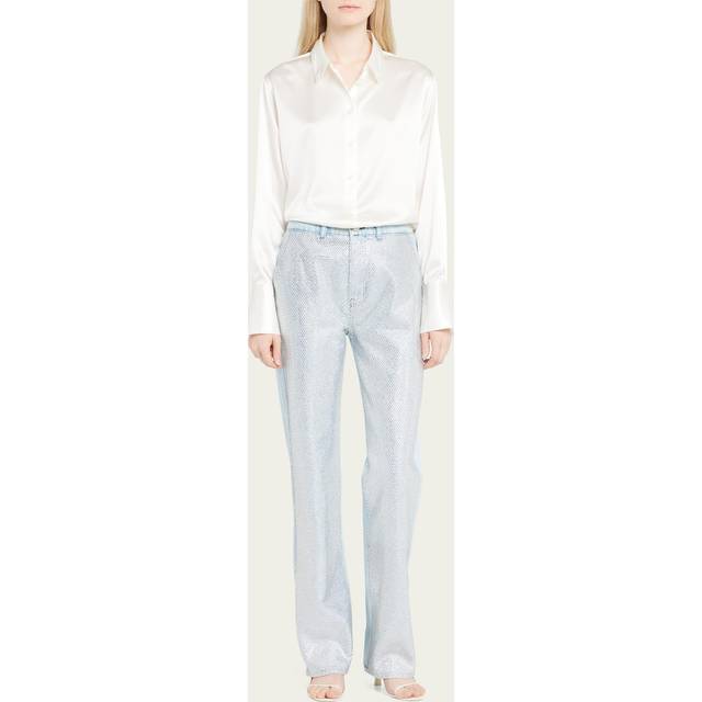 FRAME Denim The Standard Silk-Blend Shirt