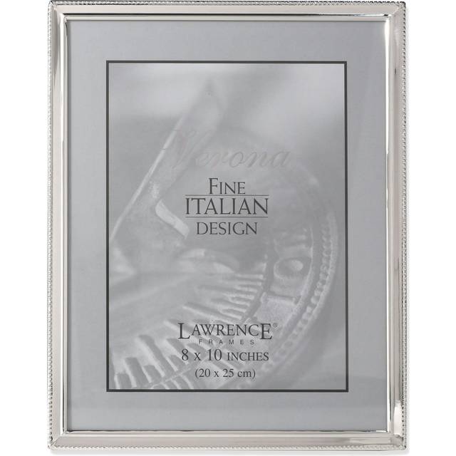 Lawrence Frames Bead Border Design, 8x10, Silver