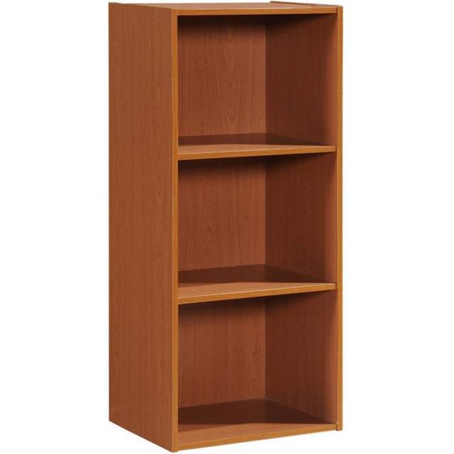 Hodedah HID23 CHERRY 3 Shelf Bookcase - Cherry