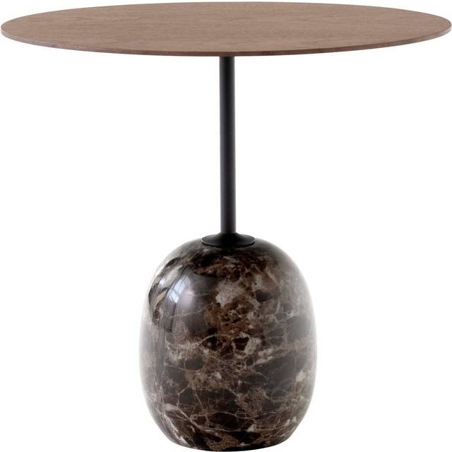 &Tradition Lato LN9 side table Black, emparador marble