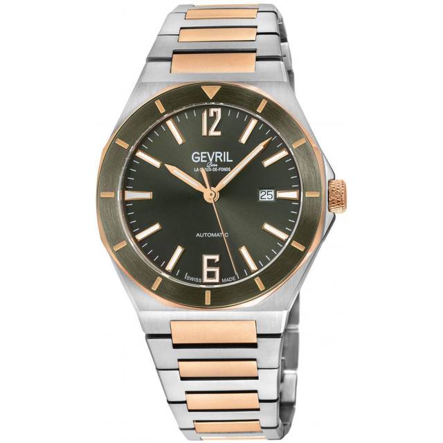 High Line 48404B Swiss Automatic Sellita SW200 Sunray Dial Stainless Steel Watch - Brown - One Size