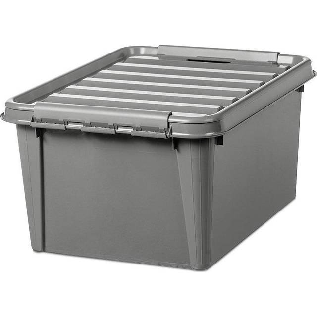 SmartStore Återvunnen plastlåda inkl. lock, 32L