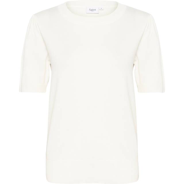 Saint Tropez Milasz SS Pullover Dam Stickade T-shirts Stl. S - Från Magasin - 110605 (S)