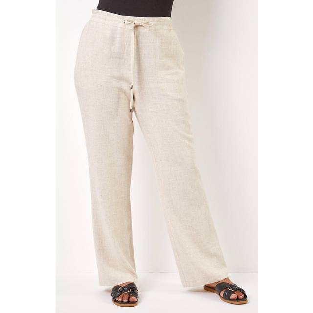 Petite Tie Front Trousers - Stone - Size 18 - Roman