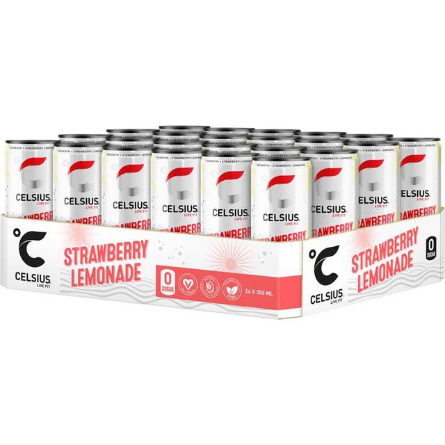 Celsius, Strawberry Lemonade, 24-pack