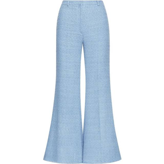 Oscar de la Renta High-rise flared tweed pants