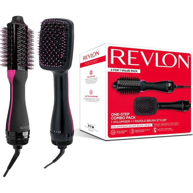 Revlon - Varmluftsborste + 1 Paddle - Få Fantastisk Volym och Glans  på nolltid
