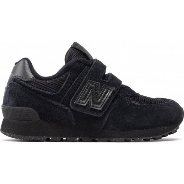 New Balance unisex för barn. PV574V1 Träningsskor 574 Core Hook & Loop svart (29), Karta, Nyckelband, Kardborreband, Casual, Deportivo, - Svart, Läder (29)