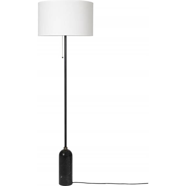 GUBI Gravity floor lamp Black steel/white
