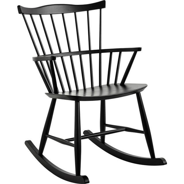 FDB Møbler J52G gungstol Beech white painted - Vit