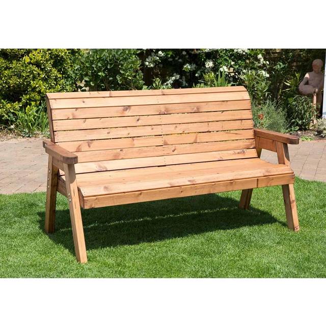 Charles Taylor 3 Seater Winchester Bench, excludes cushion and cover In Green