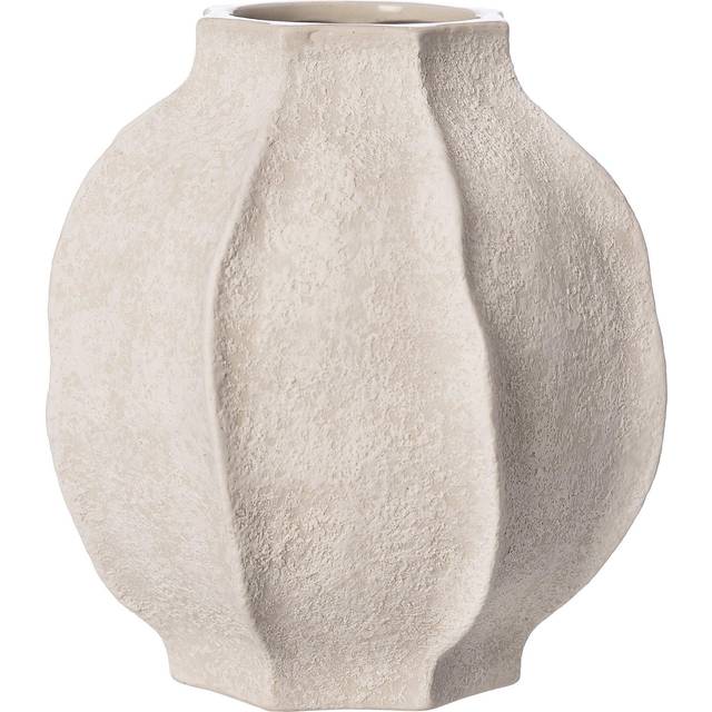 Vas stengods 24 cm, naturvit - Naturvit (24 cm.)
