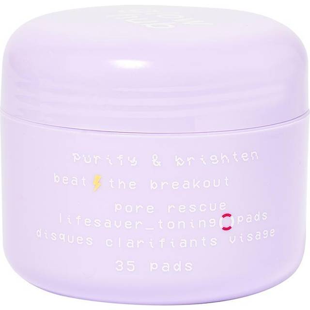 Glow Hub Purify & Brighten Pore Rescue Lifesaver Toning Pads 35pcs - New