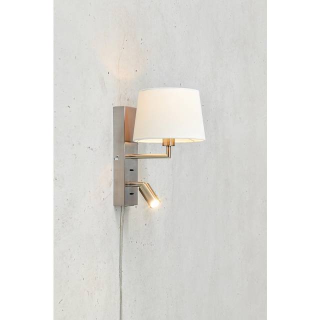 Como Vägglampa Stål/vit