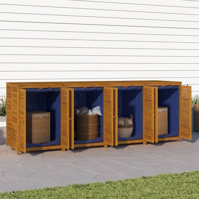 (280 x 87 x 104 cm) vidaXL Garden Storage Box Outdoor Storage Box Tool Chest Solid Wood Acacia