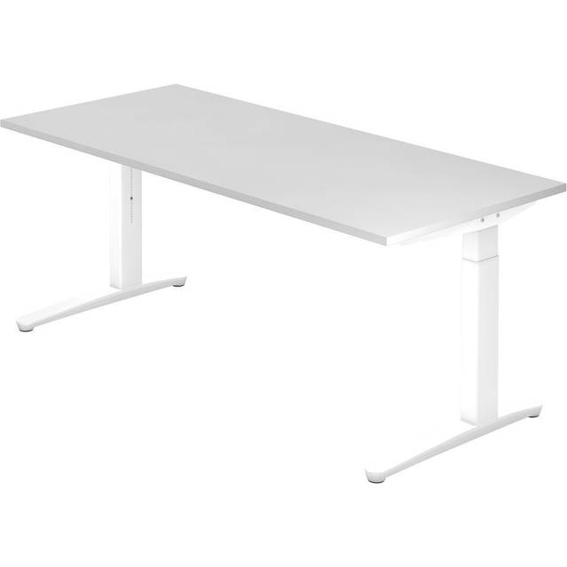 eurokraft pro height adjustable 650 – 850 mm, height adjustable 650 - 850 mm, width 1800 mm, white / white