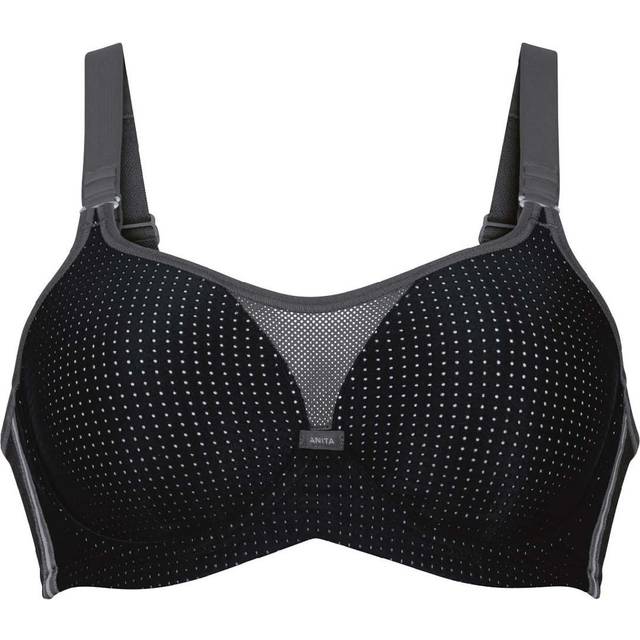 Anita Active Underwire Sports Bra - Black/Grey - H 70