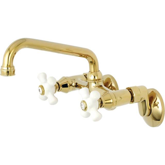Kingston Brass KS613PB Kingston Kitchen Faucet  Polished Brass  6.94 x 4.88 x 2.75