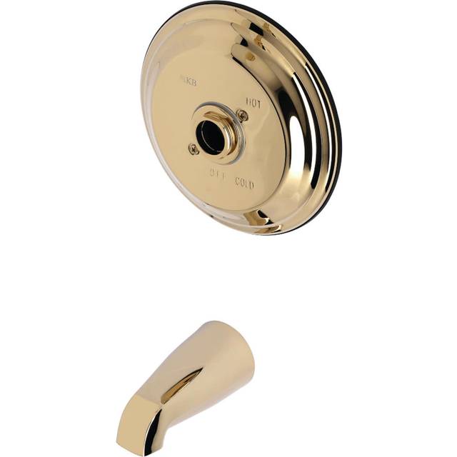 Kingston Brass KB3632TTLH Tub Trim Only Without Handle  Polished Brass