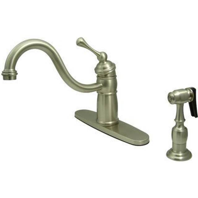 Kingston Brass KB1578BLBS Victorian Mono Block Kitchen Faucet with Bra
