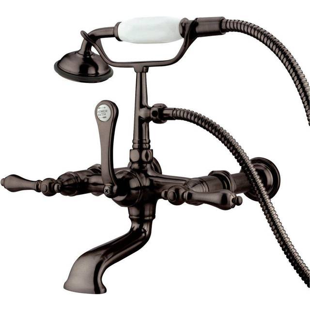 Kingston Brass CC541T5 Wall Mount Clawfoot Tub Filler with Hand Shower
