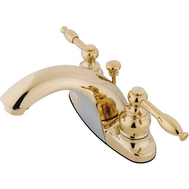 Kingston Brass KB7642KL 4 in. Centerset Bathroom Faucet  Polished Bras