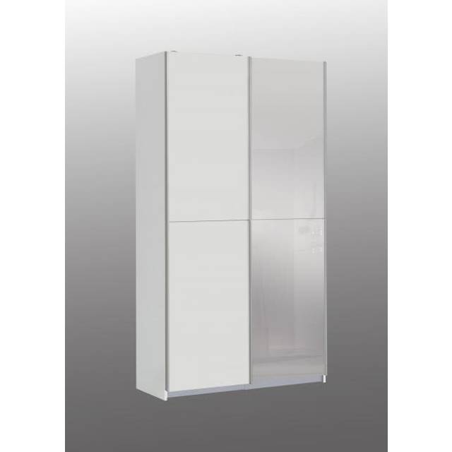 Babetta White 2 Door Sliding Mirror Wardrobe