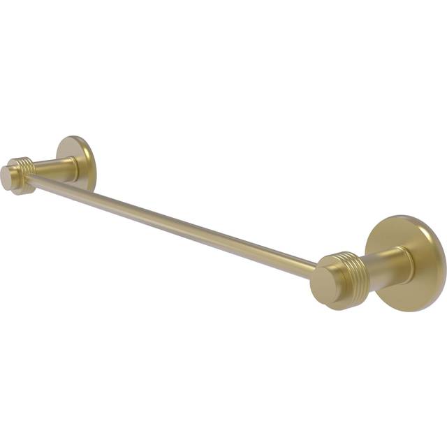 Allied Brass 931G/36 Mercury Collection 36 Inch Groovy Accent Towel Bar  Matte Gray