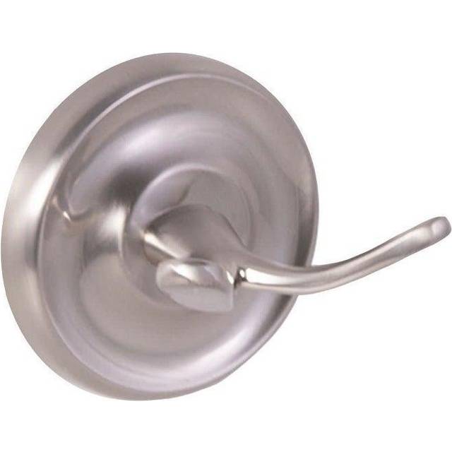 Design House 558437 San Martin Transitional Double Robe Hook for Bathroom Bedroom Closet or Kitchen Brushed Nickel