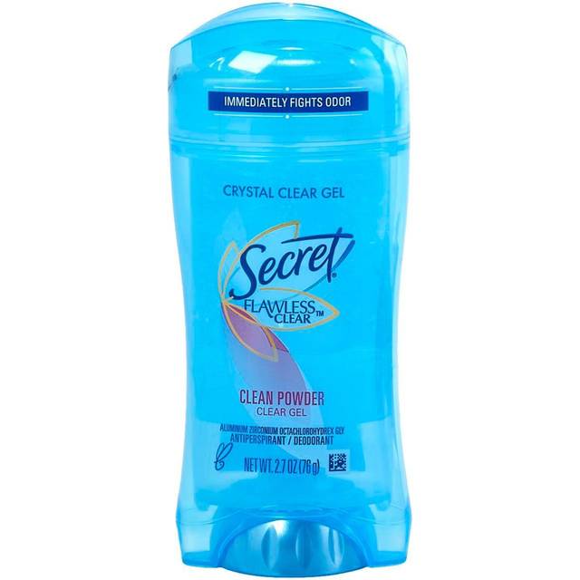 Secret Flawless Crystal Clear Gel Clean Powder Antiperspirant Deodorant 2.7 Oz.