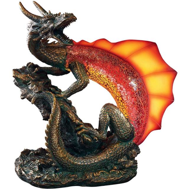 Viper The Serpent Dragon Illuminated Mosaic Glass Sculpture