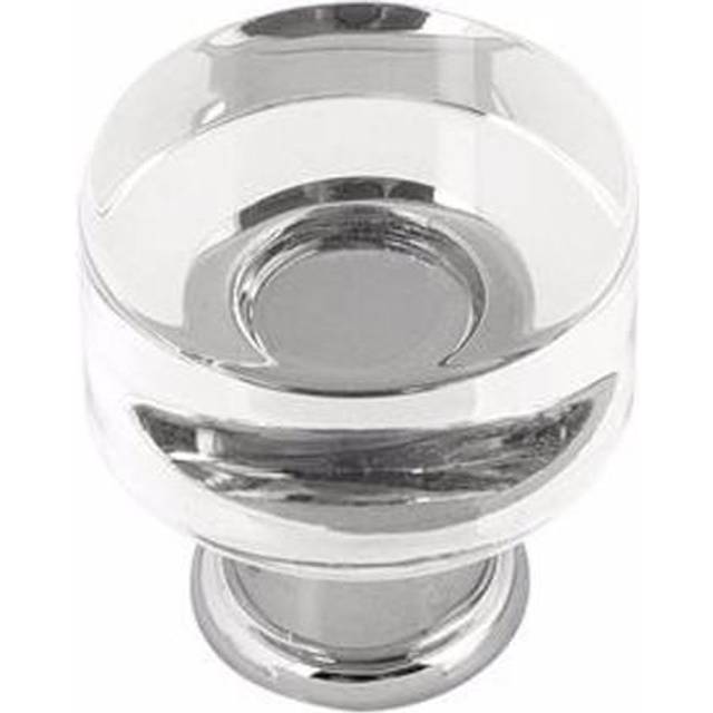 Hickory Hardware 1 Pack Solid Core Kitchen Cabinet Knobs  Luxury Cabinet and Dresser Knobs  Handle Pulls for Doors & Drawers  1 Inch  Crysac