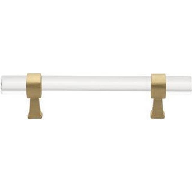 GlideRite Hardware 471896SG10 334 CC Clear Acrylic Cabinet Drawer Pulls  Satin Gold Pack of 10