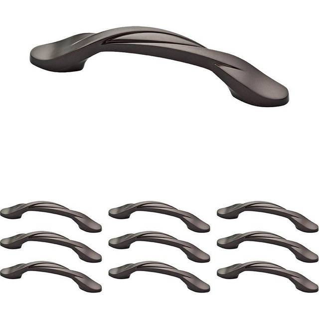 Franklin Brass Curved Cabinet Pull  Bronze  3 in Drawer Handle  10 Pack  P35518KOB3B