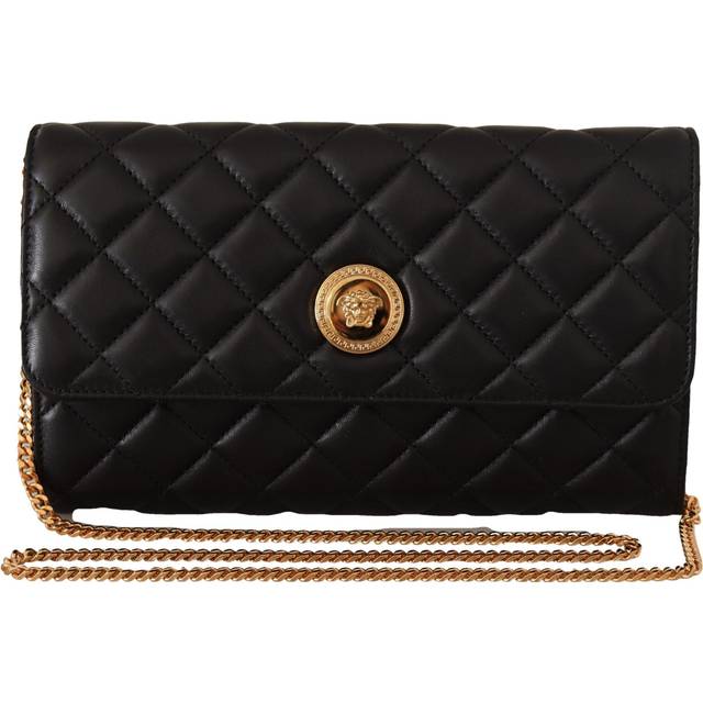 Versace Medusa Leather Wallet On Chain