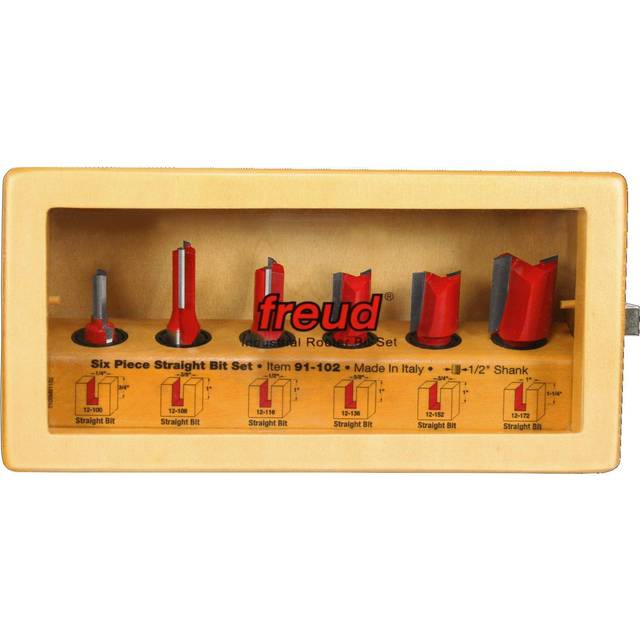 Freud 91102 6 Piece Straight Bit Set