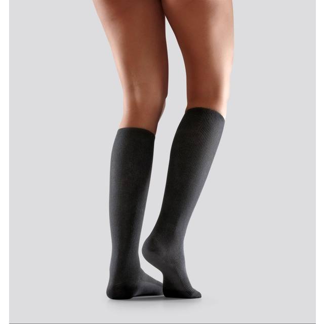 Mabs Travel Cotton Knee Black 1 par L