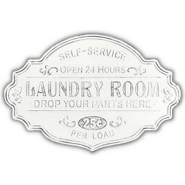 Dafina Enamel Style Finished Laundry Sign - Rustic