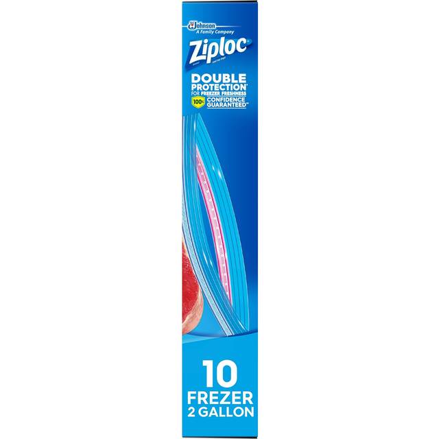 Ziploc 01132 10 Count, 2 Gallon - Jumbo Freezer Bags