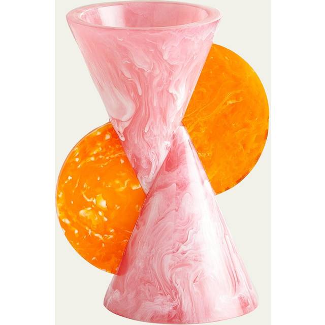 Jonathan Adler Mustique Cone Vase - Pink/Orange