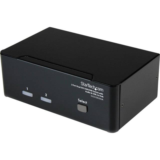 StarTech.com 2 Port Dual DVI USB KVM Switch with Audio & USB 2.0 Hub KVM switch
