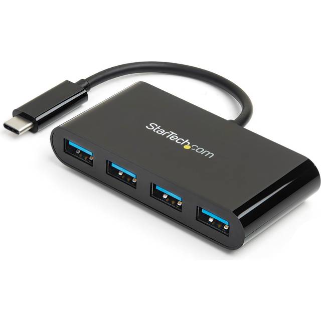 StarTech.com USB-C-hubb med 4 portar - USB-C till 4x USB-A - USB 3.0-hubb - bussdriven