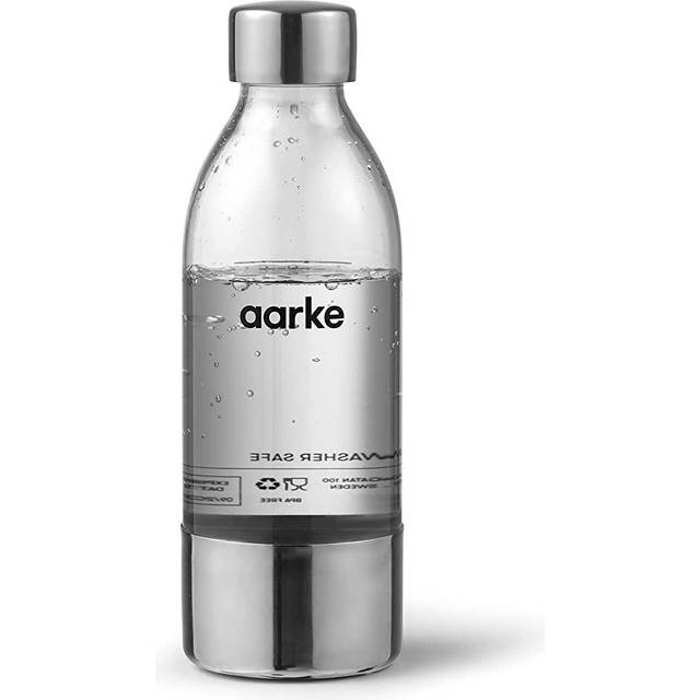 Aarke PET Carbonator 3 Drinks Bottle, 650ml, Steel