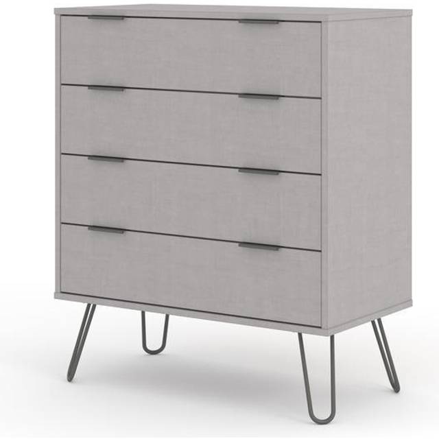 Augusta Grey 4 Drawer Chest Of Drawers