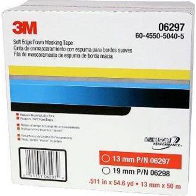 3M Soft Edge Foam Masking Tape  06297  13 mm x 50 m   White