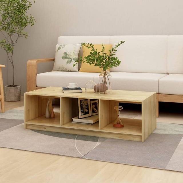 Vidaxl - Coffee Table 110x50x34 cm Solid Pinewood