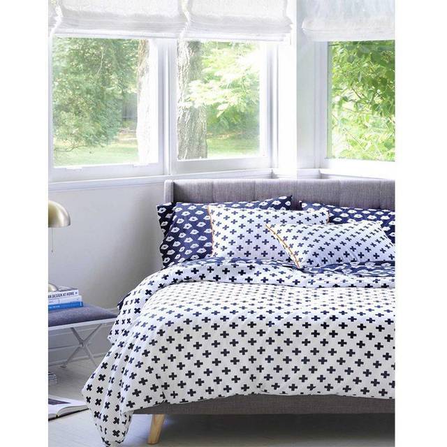 Black 'Umbria' Duvet Cover Set - King