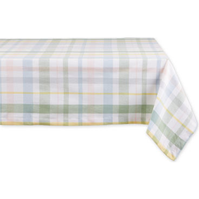 SWEET SPRING PLAID TABLECLOTH 52x52