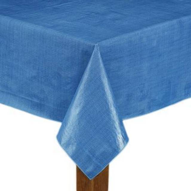 "Lintex Cafe Deauville Vinyl Tablecloth Chambray 70"""""""""""""""" Round [Kitchen]"